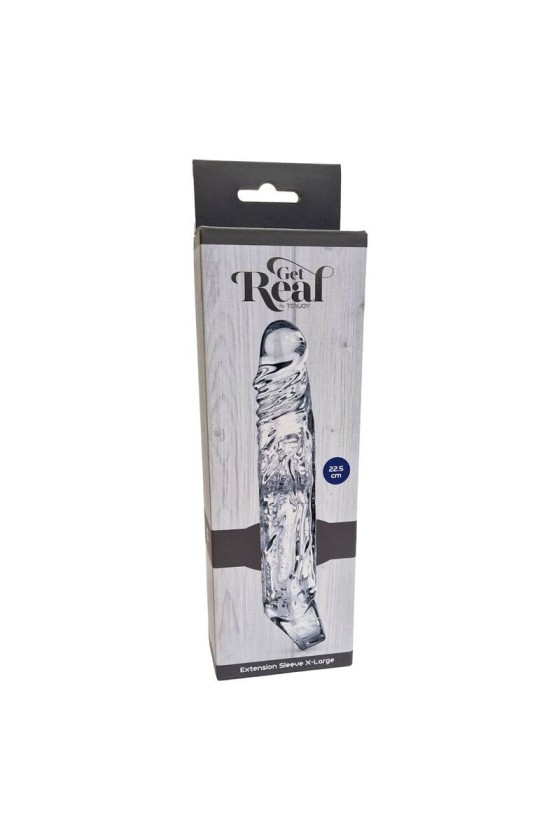 GET REAL - MANICOTTO DI ESTENSIONE XLARGE TRASPARENTE