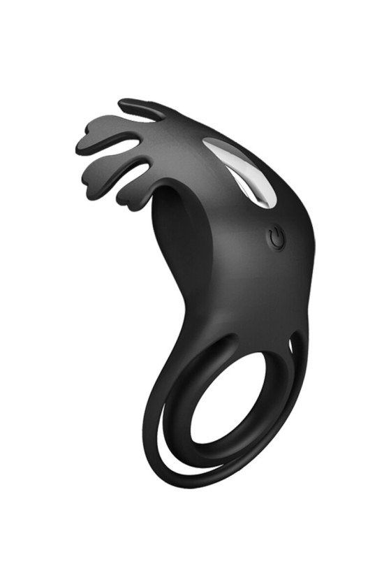 PRETTY LOVE - ANELLO VIBRATORE RUBEN 7 VIBRAZIONI IN SILICONE NERO