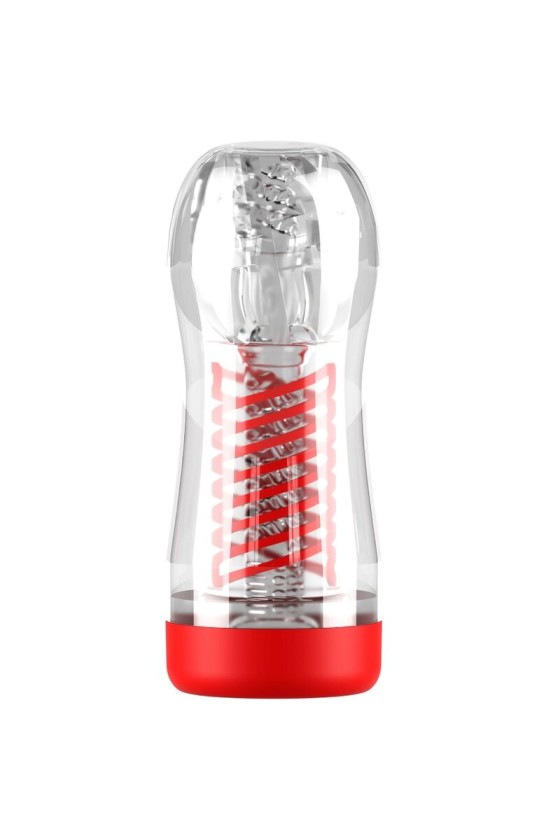 PDX ELITE - STROKER VIEWTUBE 2 SPIRAL COMPRESSION TRANSPARENT