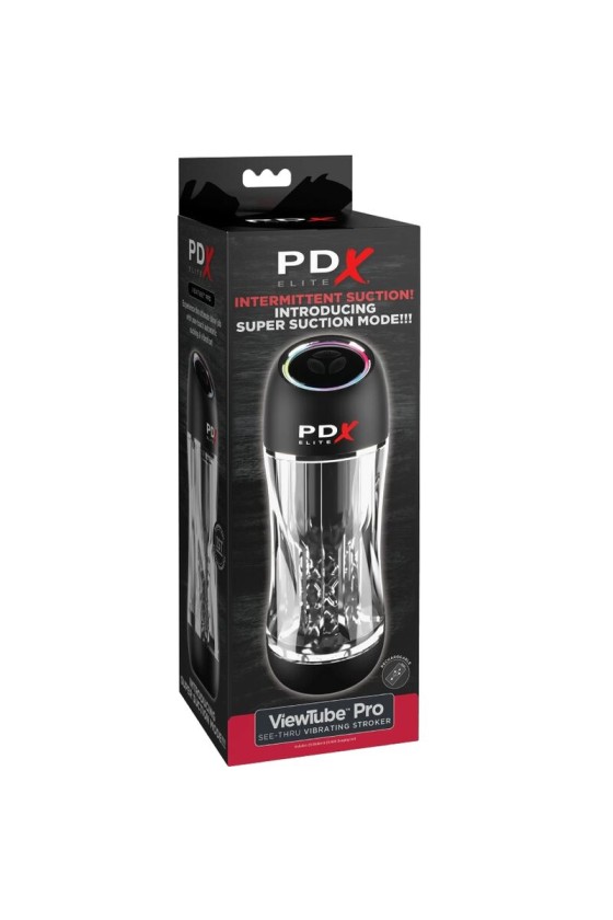 PDX ELITE - STROKER VIEWTUBE PRO VIBRATOR TRANSPARENT