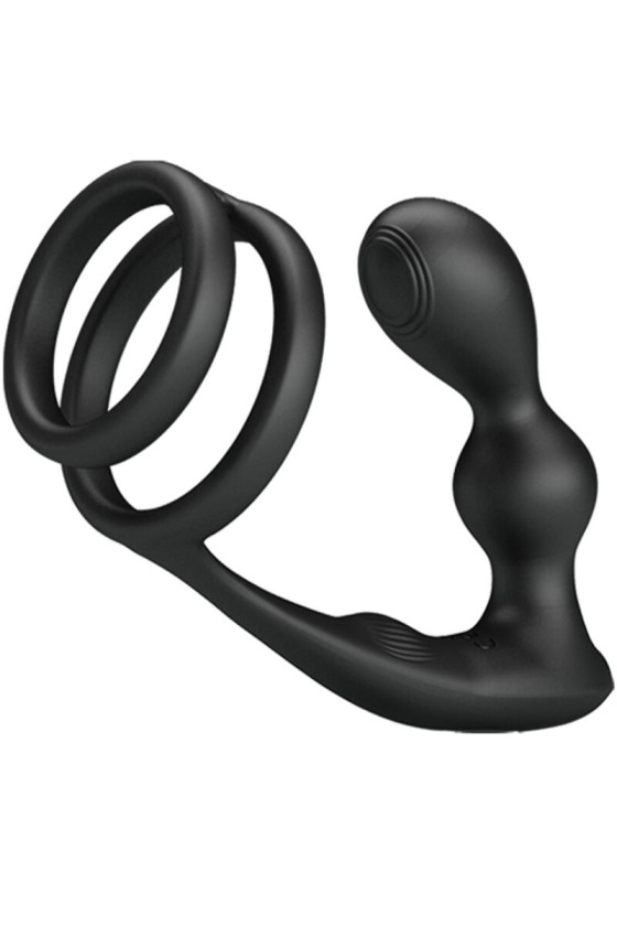 PRETTY LOVE - ANILLO PARA EL PENE MARSHALL CON PLUG ANAL VIBRADOR CON MANDO A DISTANCIA