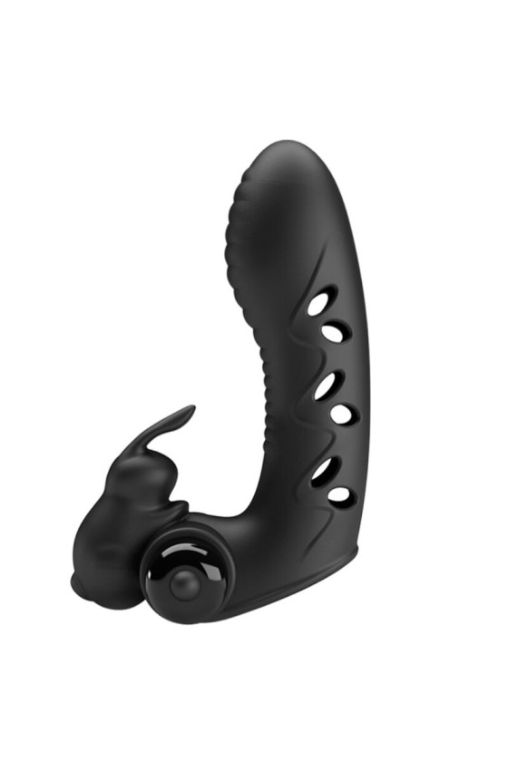 PRETTY LOVE - VANCE BLACK RABBIT VIBRATOR FINGER COVER