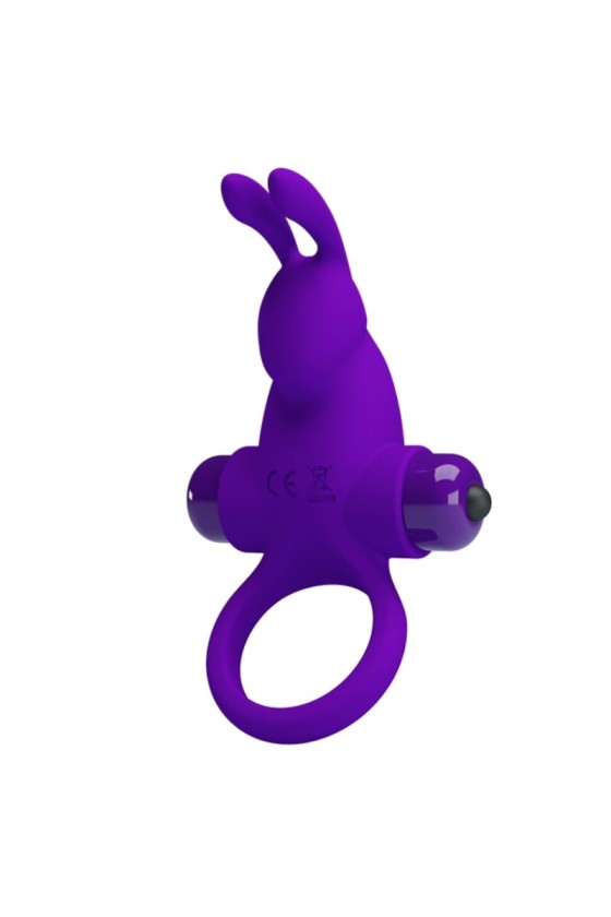 PRETTY LOVE - ANILLO VIBRADOR I CONEJO PARA PENE MORADO