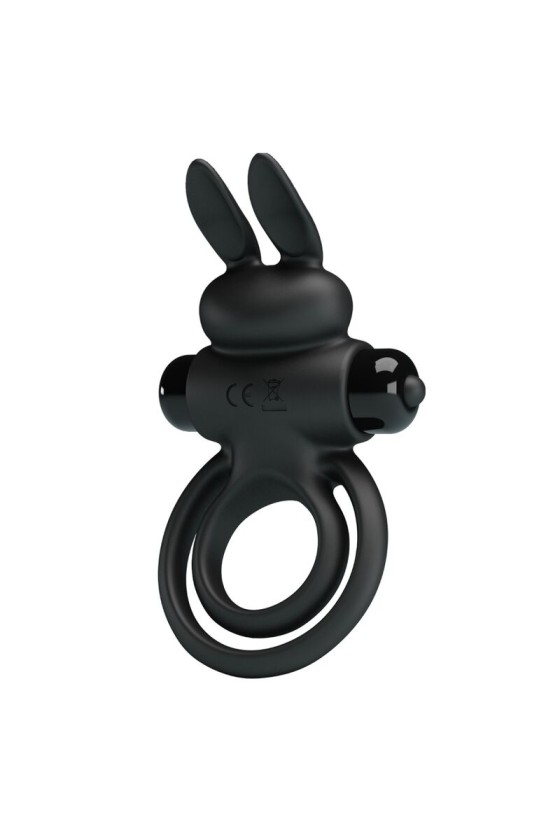 PRETTY LOVE - ANELLO VIBRATOR III RABBIT PER PENE NERO