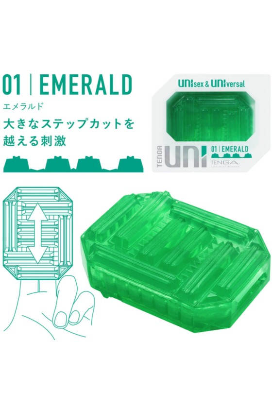 TENGA - UNI EMERALD MASTURBATOR-Fingerhut