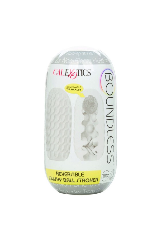 CALIFORNIA EXOTICS - BOUNDLESS REVERSIBLE SQUISHY BALL STROKE GELB