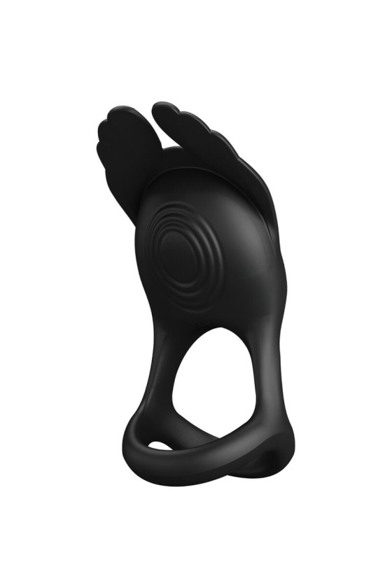 PRETTY LOVE - ANELLO PER PENE VIBRANTE 7 VIBRAZIONI IN SILICONE NERO