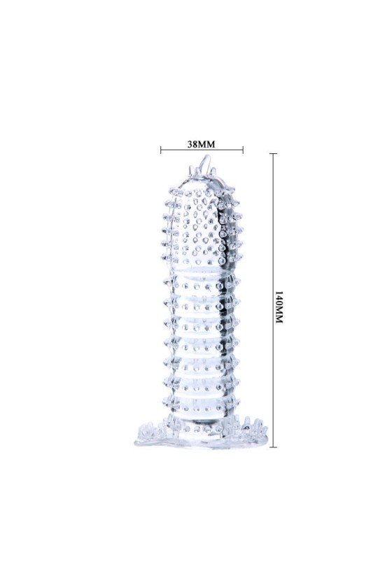 BAILE - PENISHÜLLE MIT REIZPUNKTEN LILA 14 CM