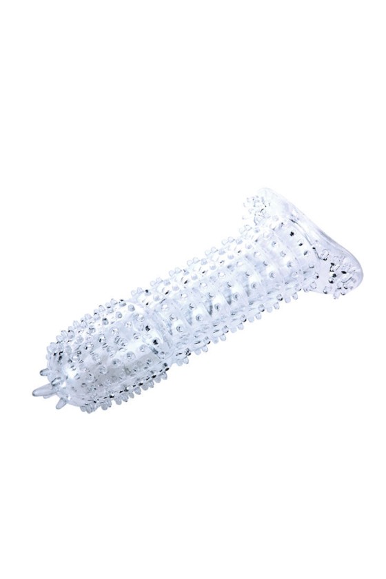 BAILE - PENIS SHEATH WITH TRANSPARENT STIMULATING POINTS 14 CM