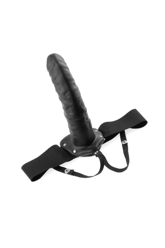 FETISH FANTASY SERIES - 19 CM HOLLOW STRAP-ON BLACK