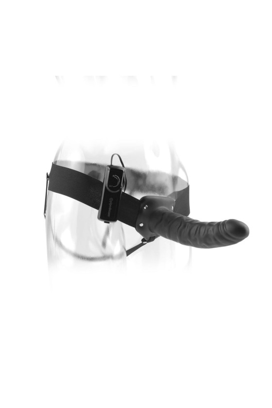 FETISH FANTASY SERIES - 19 CM STRAP-ON CAVO VIBRANTE NERO