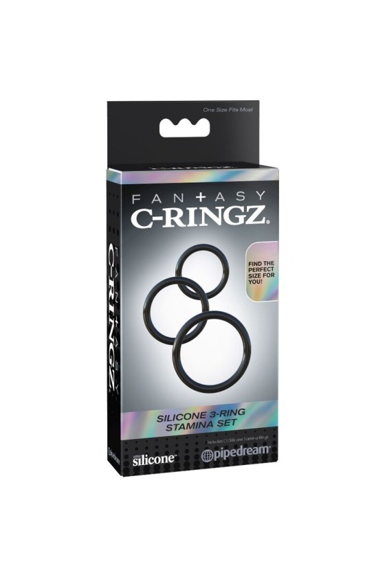 FANTASY C-RINGZ - SET 3 ANELLI STAMINA IN SILICONE