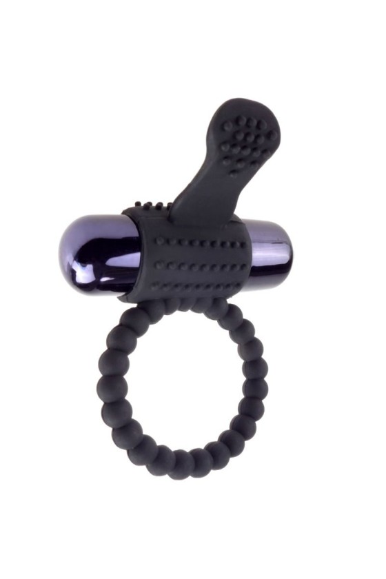 FANTASY C-RINGZ - BLACK SILICONE VIBRATING RING