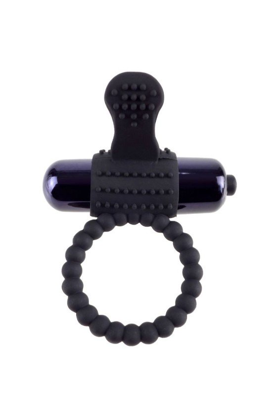 FANTASY C-RINGZ - BLACK SILICONE VIBRATING RING