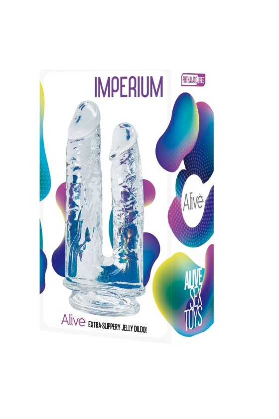 ALIVE - IMPERIUM 双现实阴茎透明 12/14 厘米