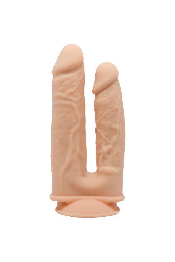 SILEXD - MODÈLE 1 PÉNIS RÉALISTE DOBLE PENETRACION PREMIUM SILEXPAN SILICONE 17.5 / 19.5 CM