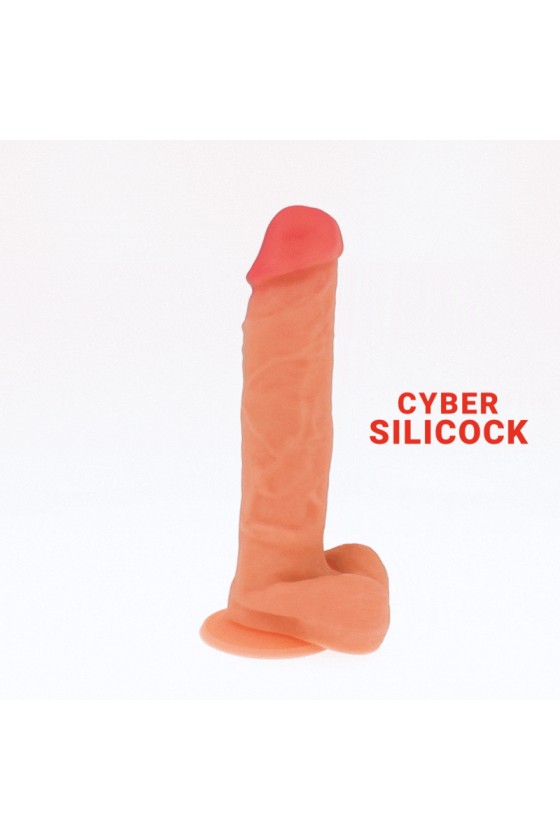 CYBER SILICOCK - DONG EN SILICONE LIQUIDE DOUX ULTRA RÉALISTE 20,5CM