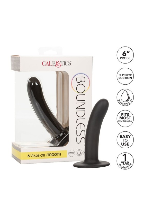 CALIFORNIA EXOTICS - BOUNDLESS DILDO 15.25 CM HARNESS COMPATIBLE SMOOTH