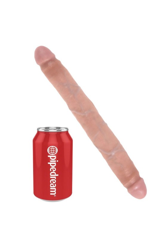 KING COCK - DOPPIO DILDO SOTTILE 30 CM