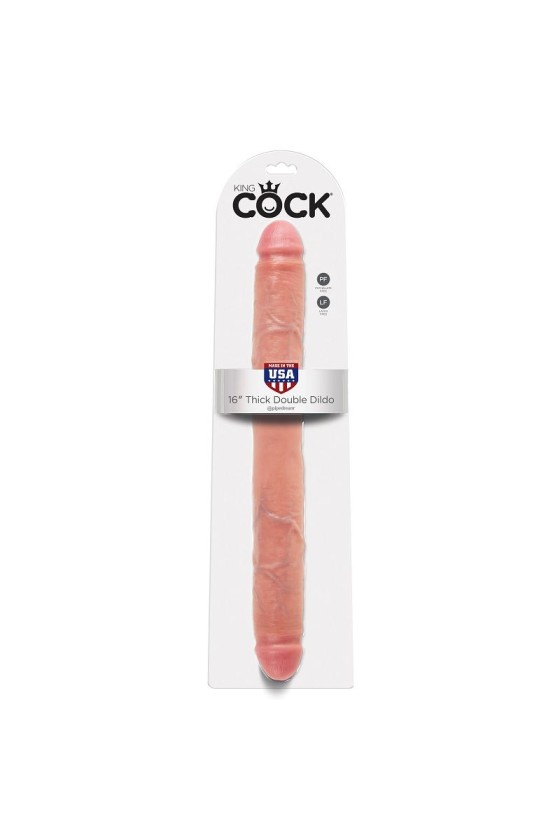 KING COCK - DILDO DOBLE GRUESO CARNE 40.6 CM