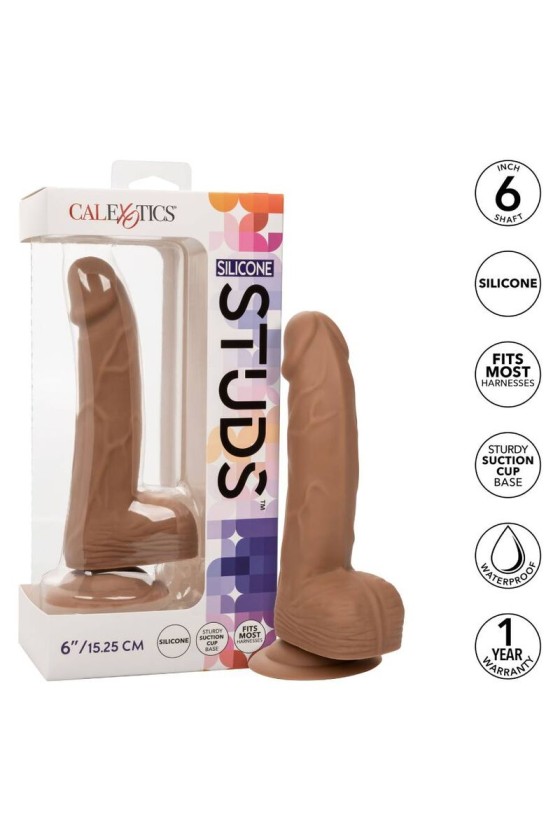 CALIFORNIA EXOTICS - CLOUS EN SILICONE 15.24 CM MARRON