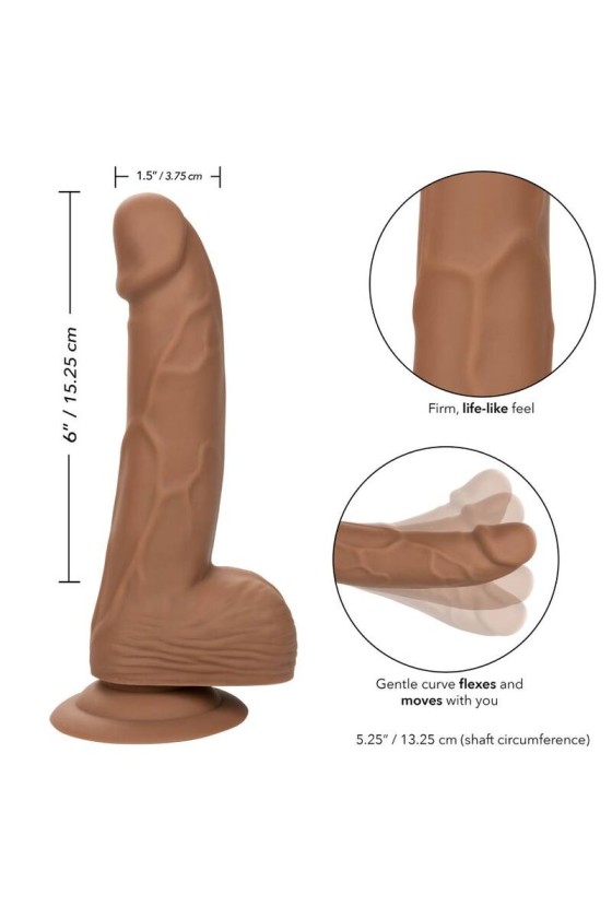 CALIFORNIA EXOTICS - CLOUS EN SILICONE 15.24 CM MARRON