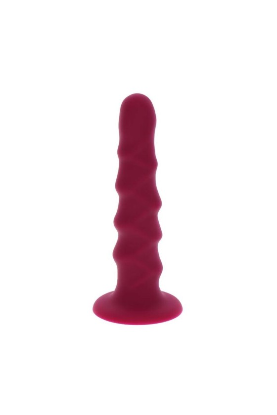 GET REAL - RIBBED DONG 12 CM ROT