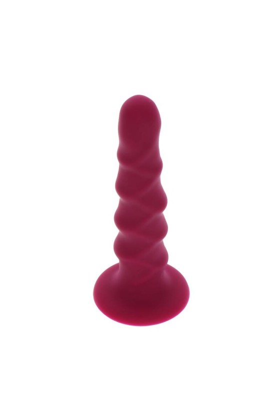 GET REAL - RIBBED DONG 12 CM ROT