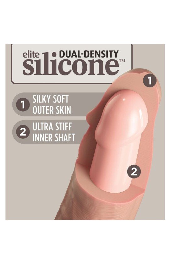 KING COCK - ELITE DILDO REALISTICO IN SILICONE 17.8 CM