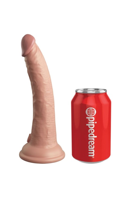 KING COCK - ELITE VIBRATEUR GODE RÉALISTE  TÉLÉCOMMANDE EN SILICONE 17.8 CM