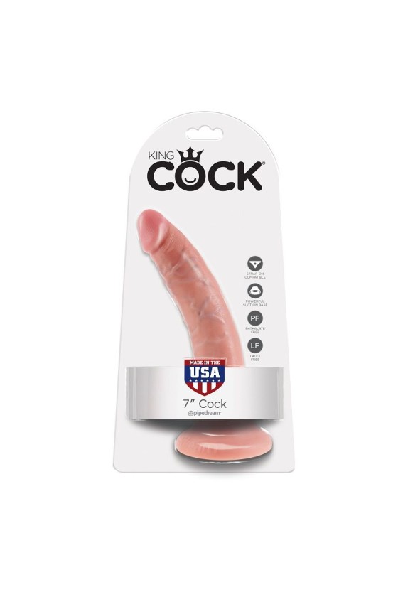 KING COCK - 7 DILDO CARNE 17.8 CM