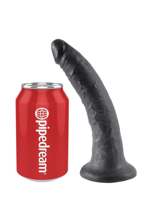 KING COCK - 7 DILDO BLACK 17.8 CM