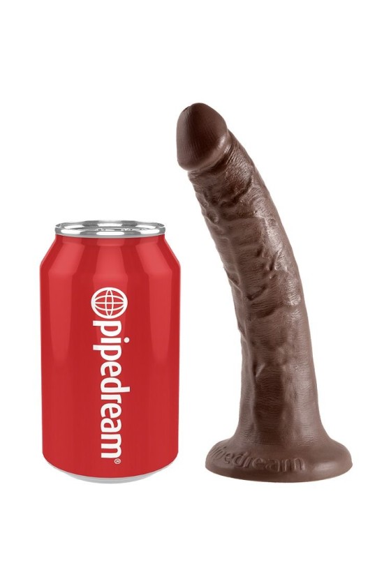 KING COCK - 7 DILDO CHOCOLATE 17.8 CM