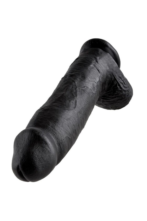 KING COCK - 12 GODE NOIR AVEC BOULES 30.48 CM