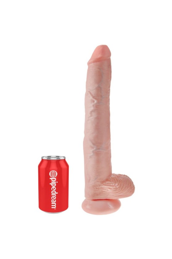 KING COCK - DILDO CON SFERE 35.6 CM CARNE