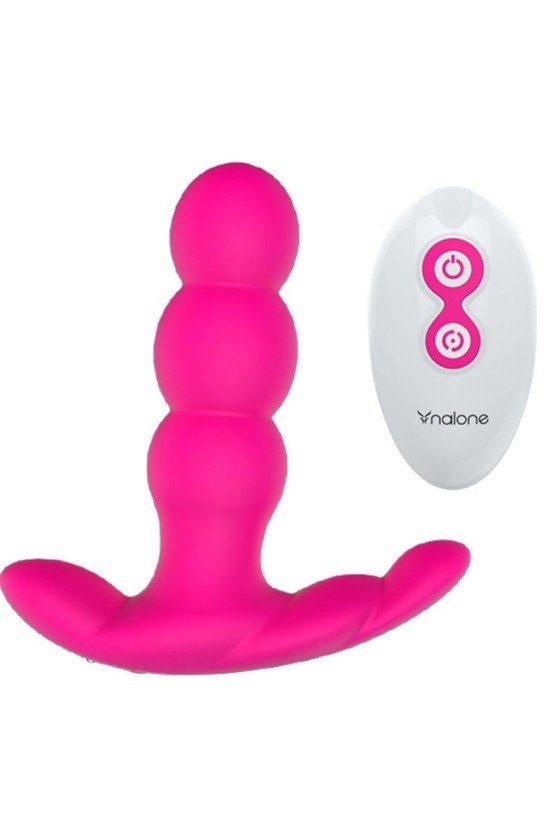 NALONE - CONTROLE REMOTO VIBRADOR ANAL PEARL PRETO