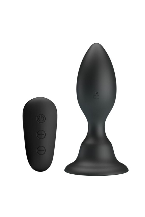 MR PLAY - ANAL PLUG WITH VIBRATION BLACK REMOTE CONTROL