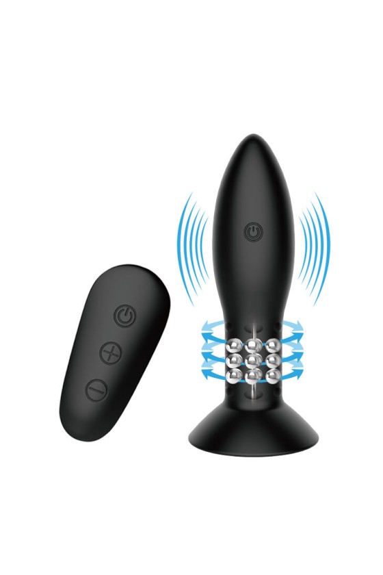 MR PLAY - SPINA CON TELECOMANDO SFERE ROTANTI NERE