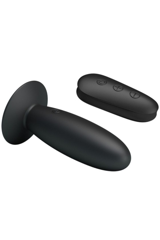 MR PLAY - PLUG ANAL COM CONTROLE REMOTO VIBRAÇÃO PRETO