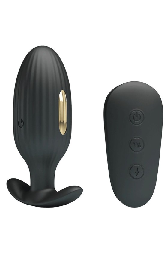 PRETTY LOVE - KELLY PLUG ANAL WIEDERAUFLADBARER VIBRATOR SCHWARZ