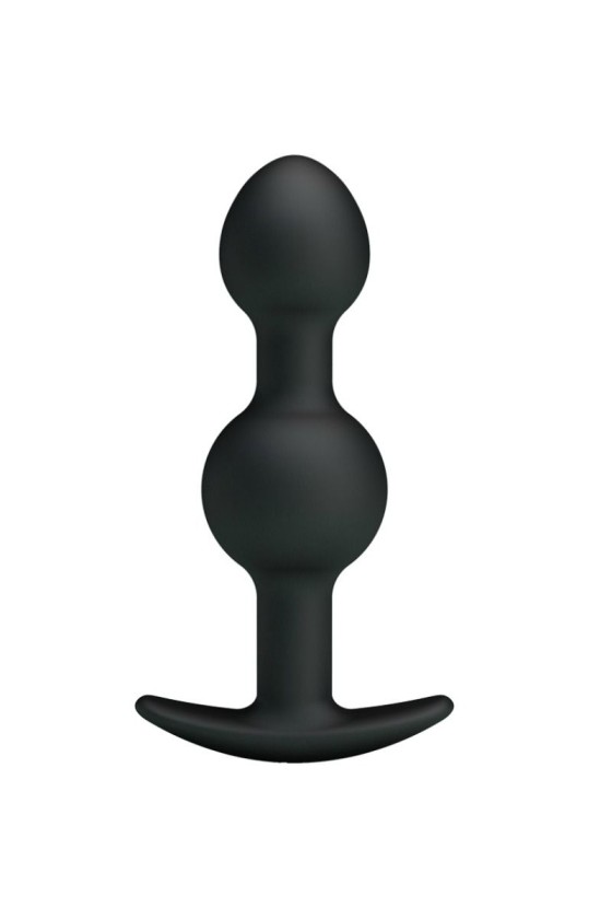 PRETTY LOVE - BALLES ANAL EN SILICONE SPÉCIALE STIMULATION 10.3 CM NOIRES