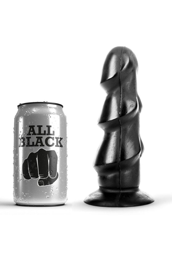 ALL BLACK - DILDO 17 CM