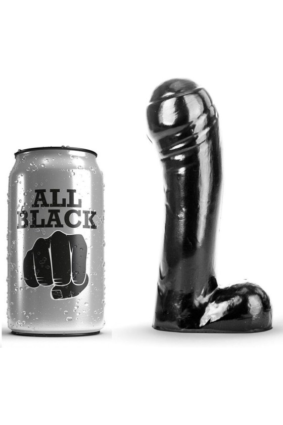 ALL BLACK - DILDO BLACK 15 CM