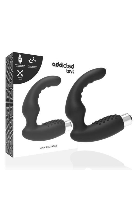 ADDICTED TOYS - PROSTATIC VIBRATOR RECHARGEABLE MODEL 2 - BLACK