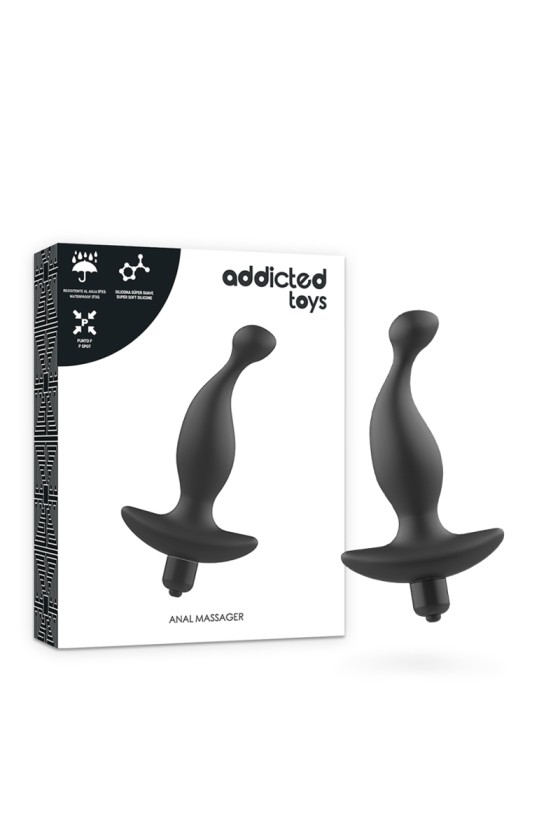 ADDICTED TOYS - ANALMASSAGER MIT SCHWARZER VIBRATIONMODELL 1