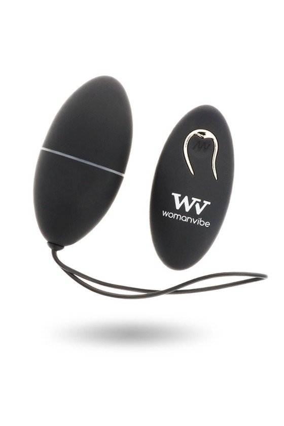 WOMANVIBE - ALSAN EGG REMOTE CONTROL BLACK SILICONE BLACK