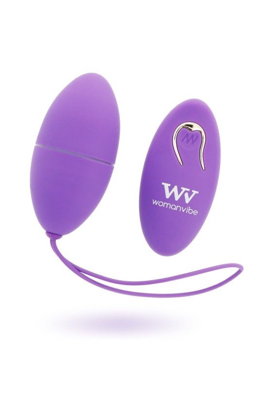 WOMANVIBE - ALSAN EGG REMOTE CONTROL SCHWARZES SILIKON LILA