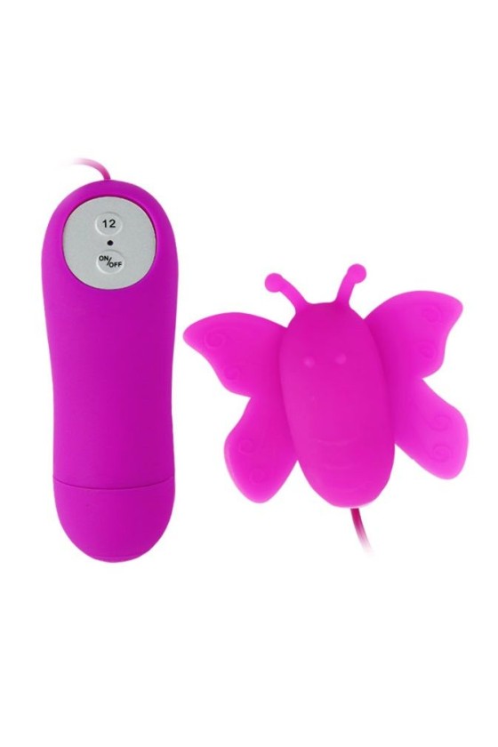 BAILE - ESTIMULADOR DE CLITORIS LOVE EGGS MARIPOSA 12 VELOCIDADES LILA MANDO A DISTANCIA