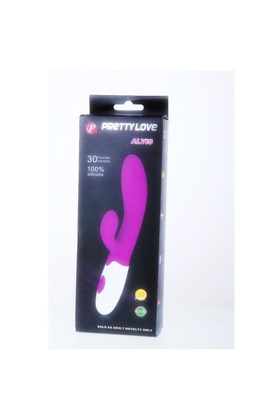 PRETTY LOVE - FLIRTATION ALVIS VIBRATOR WITH CLITORIS STIMULATOR