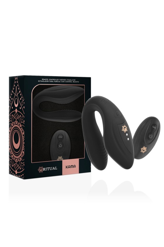 RITHUAL - KAMA REMOTE CASAIS MASSAGER PRETO